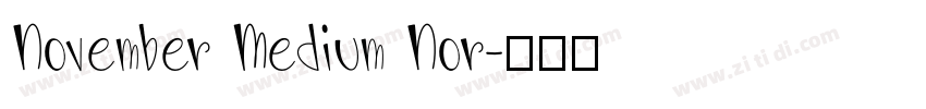 November Medium Nor字体转换